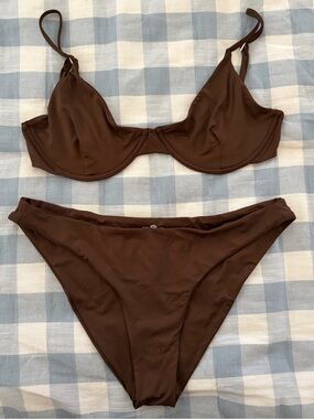 NEW Toast Swim Espresso Underwire Bikini Set - Women